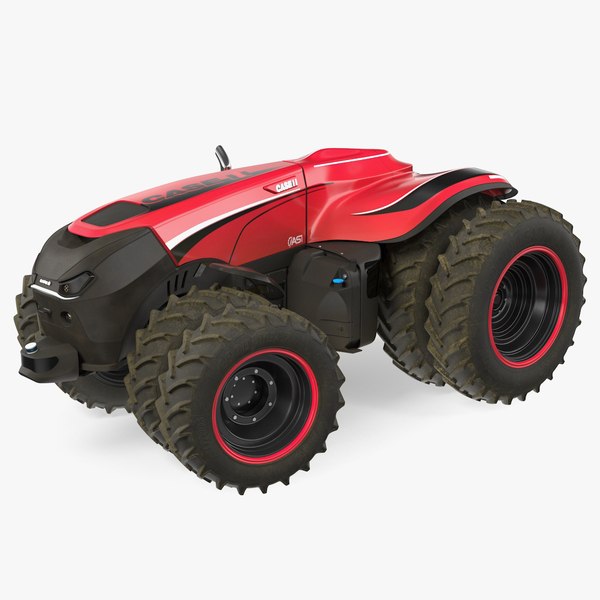 self-driving drone tractor dusty 3D model