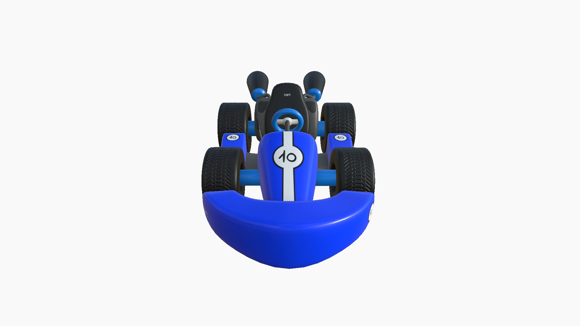 3D Cartoon Kart C02 Blue - Vehicle Racing Design - TurboSquid 1899423
