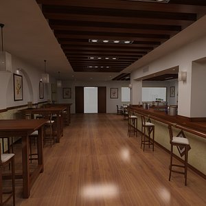 restaurant bar 3D