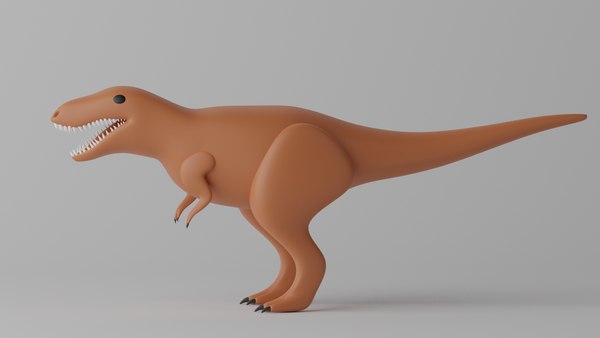 Desenho animado Tiranossauro T-Rex 1 Modelo 3D - TurboSquid 2100262