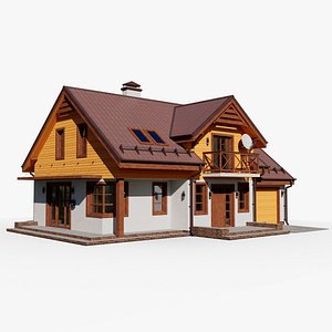 gameready house 6 cottage 3D model