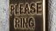 Rectangular Brass Bell Push