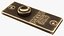Rectangular Brass Bell Push
