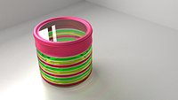 Food Canister 3 - Pink