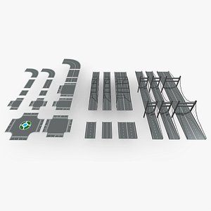 3D model Street Patterns Low-poly