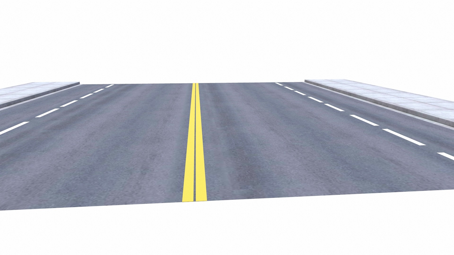3D Seamless Road Model - TurboSquid 2345577