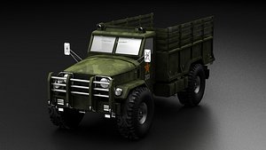 3D drive two platoon military vehicles cards medical logistics model