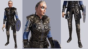 3D Female Viking