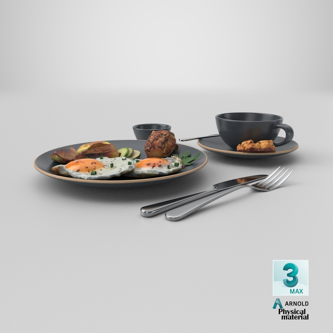 Breakfast with fried egg potatoes and coffee 3D model https://p.turbosquid.com/ts-thumb/ux/WXPqH3/gO/stemcell_max_physical_render/png/1783693477/1920x1080/fit_q87/5df9862f7f3be69139eeb27dc9fa42e8d4bf2e3b/stemcell_max_physical_render.jpg