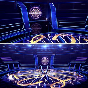 3D Who Wants To Be A Millionaire TV Studio Set UK  2018 3D model