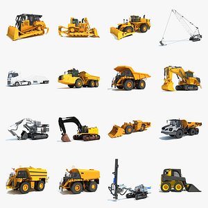 Mining Equipment Pack 2  Professional Quarry Heavy Earthmoving Collection
