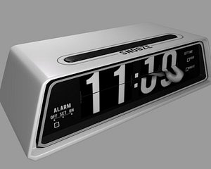 Split Flap Alarm Rigged (blender)