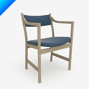 ch50 hans wegner seat chair 3ds