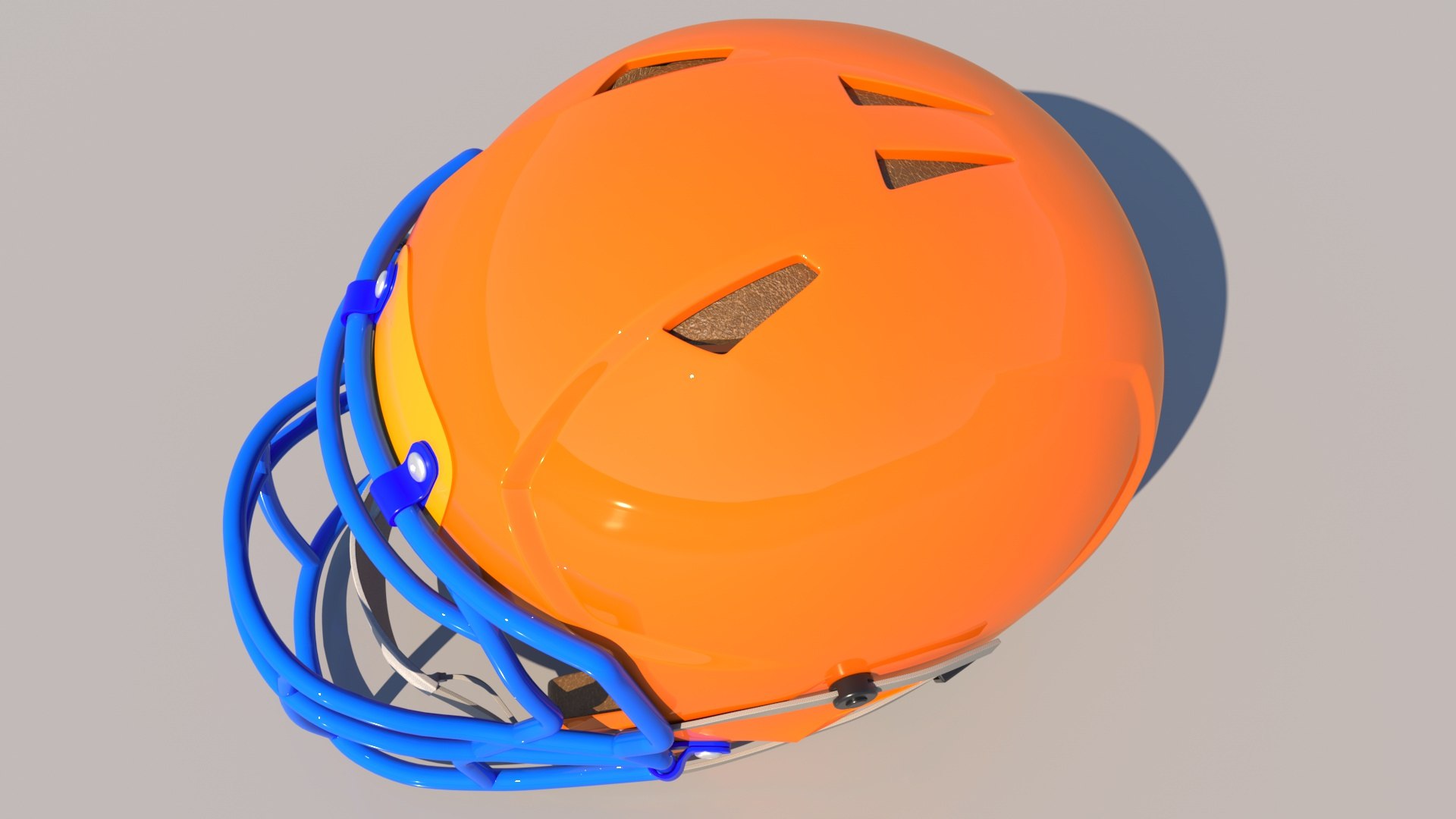 Football helmet squeezed 3D model - TurboSquid 1482676