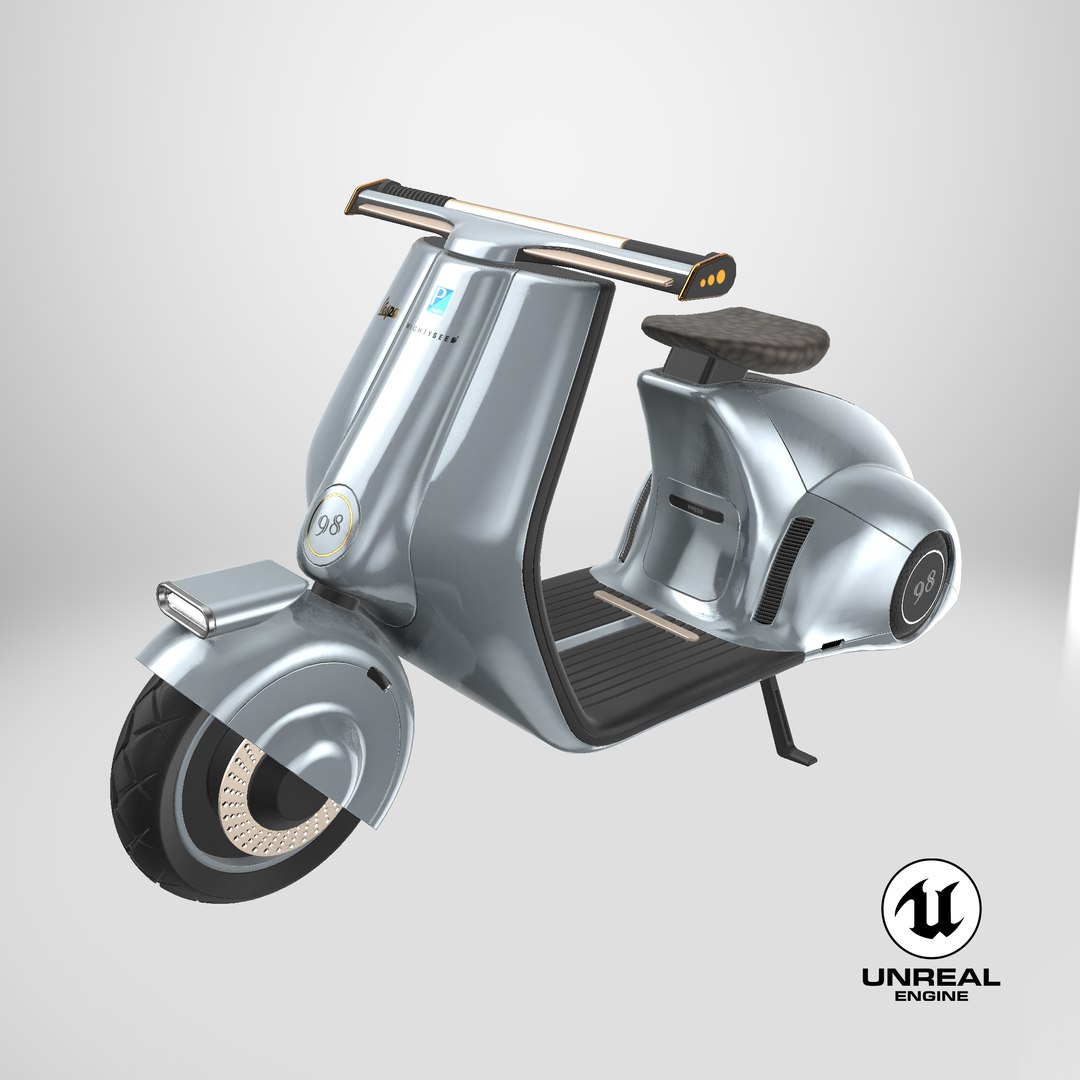Futuristic Blue Electric Scooter Vespa 98 Parked Lights On 3D https://p.turbosquid.com/ts-thumb/ux/oKAN86/7f/stemcell_unreal_render/png/1717506187/1920x1080/fit_q87/f782042f3486b1def288a30396c9e68100607152/stemcell_unreal_render.jpg