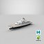 Lurssen Scheherazade Luxury Yacht Dynamic Simulation 3D model
