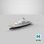 Lurssen Scheherazade Luxury Yacht Dynamic Simulation 3D model