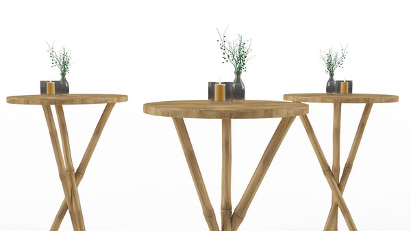 BAMBOO COCKTAIL TABLE 3D model - TurboSquid 1812991