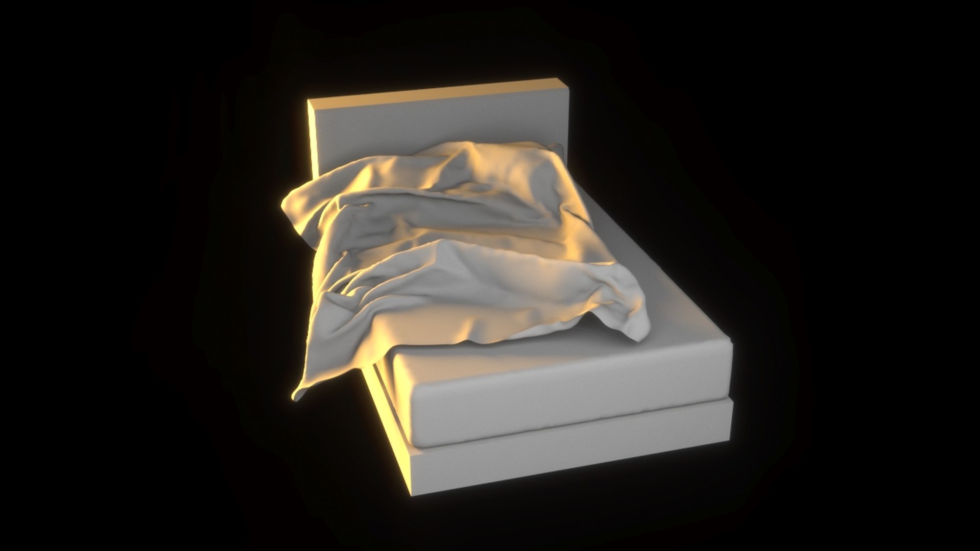 Messy Bed 3D Model - TurboSquid 1194905