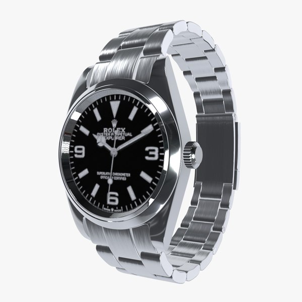 3D Rolex Explorer - Oystersteel