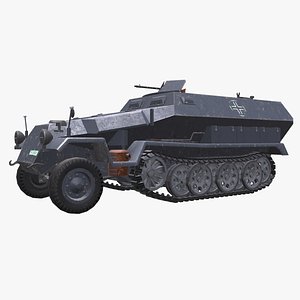 3D model sd kfz 251 german