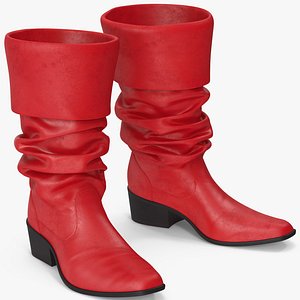 Leather Boots 3 3D model