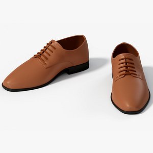 3D realistical elegant male shoes