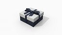 Gift Box - Low Regular with Tied Ribbon Bow