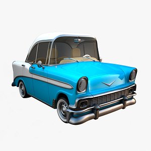 3D Chevrolet Bel Air Cartoon Car 3D Model model