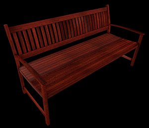 Wooden bench