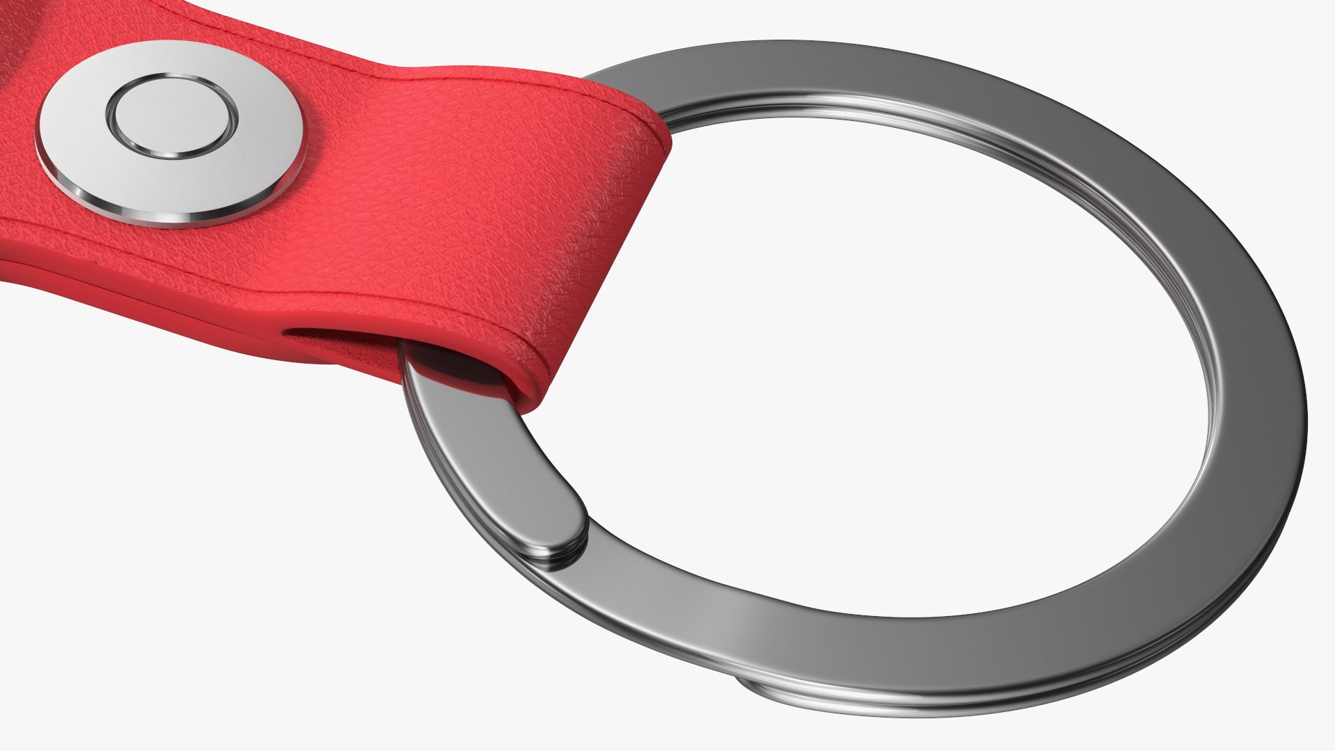 3D Apple AirTag Leather Key Ring Red model TurboSquid 1765314