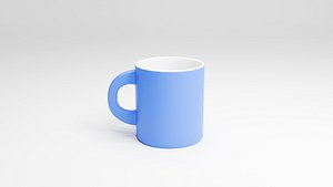 3D model Blue Mug 3D Model