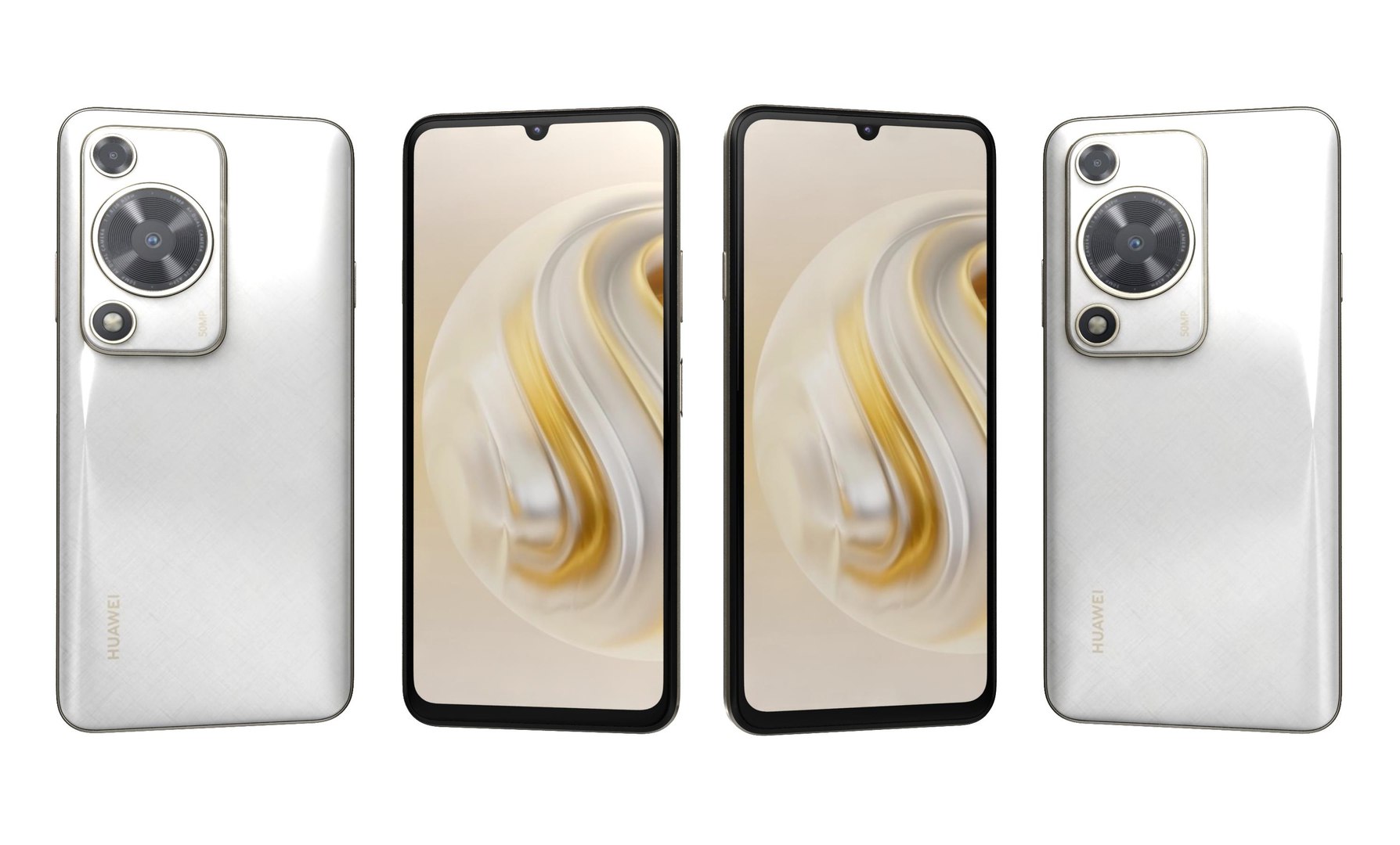 Huawei Enjoy 70 White model - TurboSquid 2170404