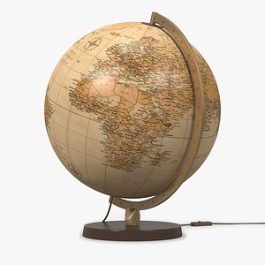 world globe lamp antique 3ds