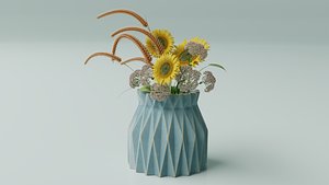 Flowers composition 05 3D model