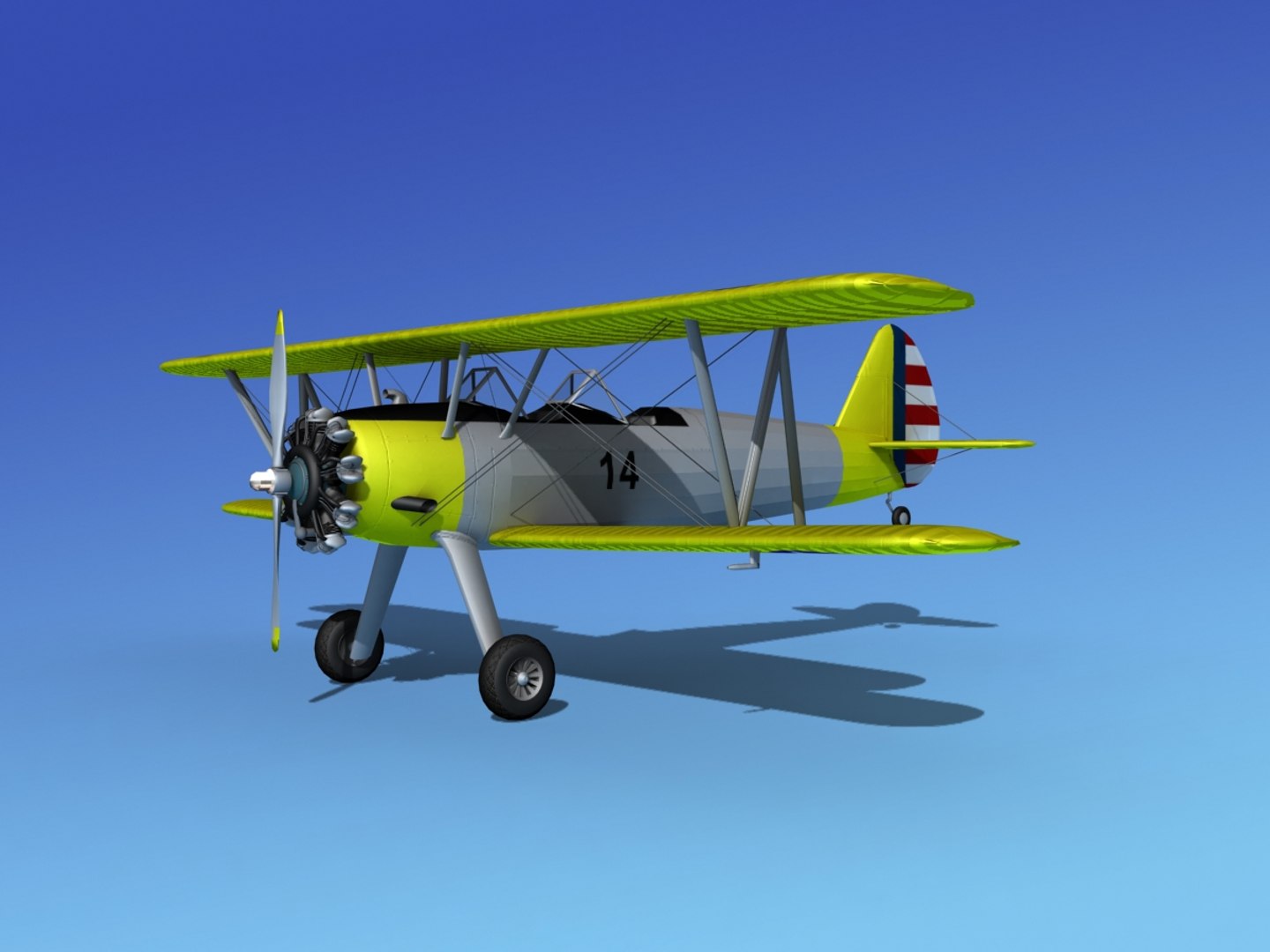 3d Pt-17 Stearman