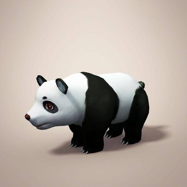 Panda cartoon 3D - TurboSquid 1699292