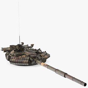 T-64 Tank Turret Dirty 3D model