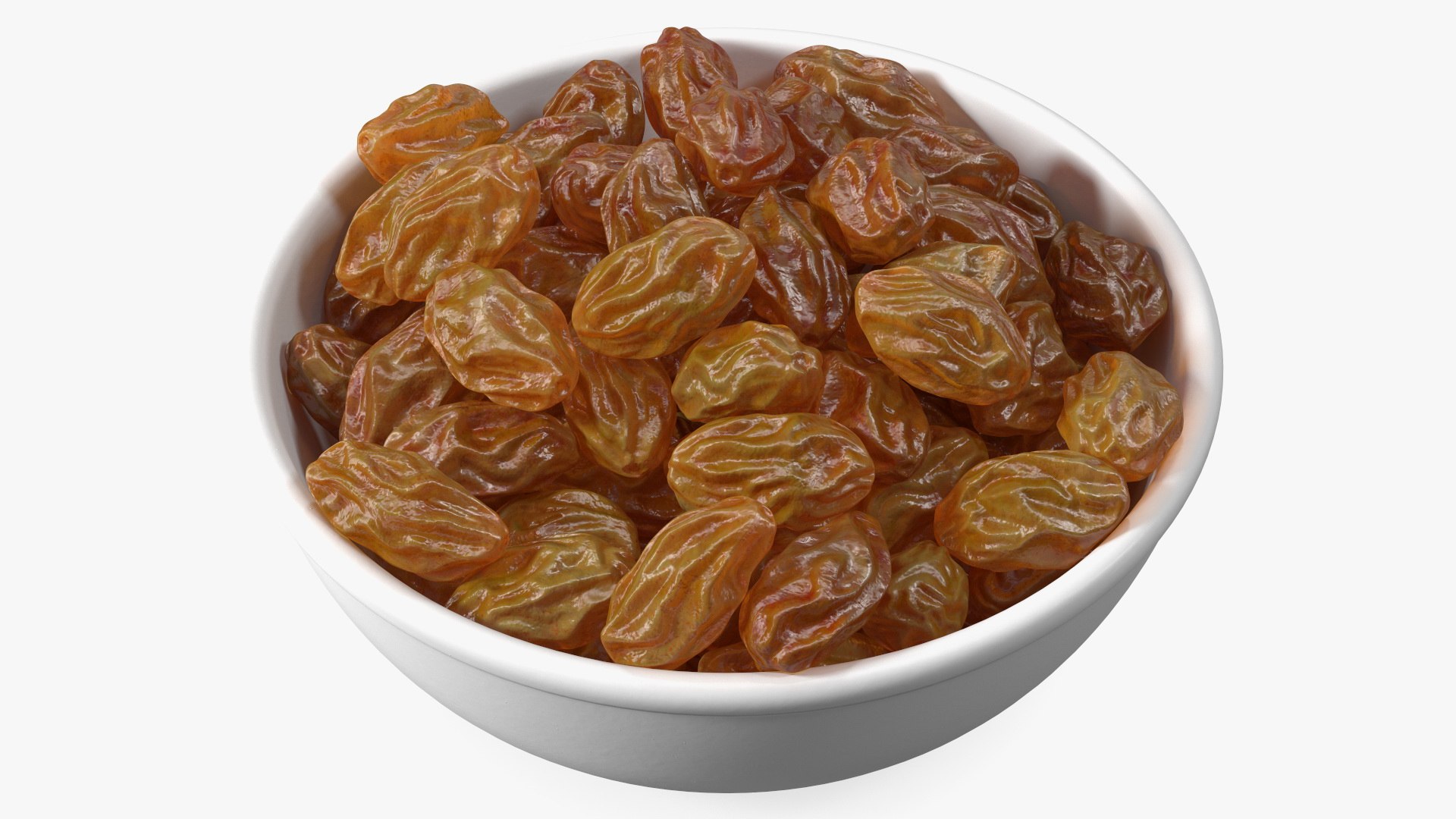 Full Bowl of Brown Sultanas 3D model preview