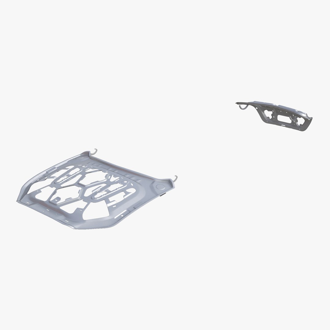 car hood trunk frame 3d max