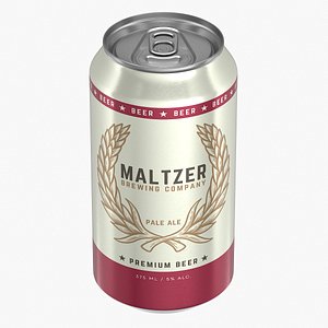 Standard Beer Can 375ml 3D model