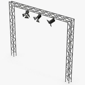 3D Hanging Studio Spotlights