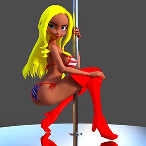 3D multfilm striptiz