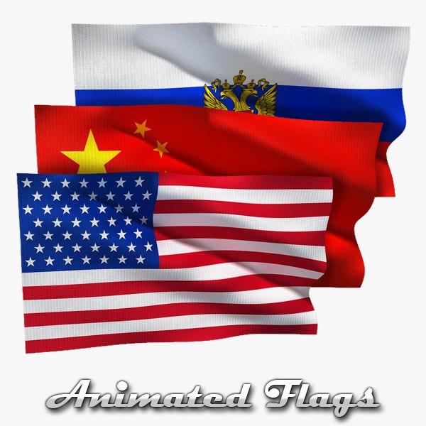 Bandeira da Rússia animada Modelo 3D - TurboSquid 1614458