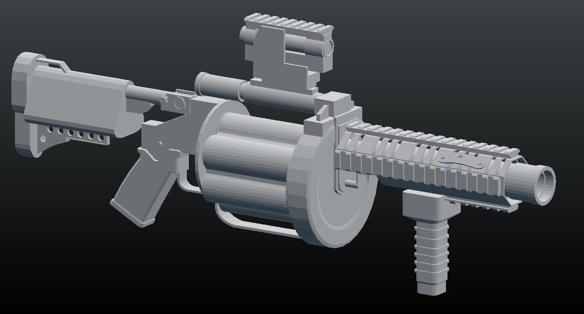 Free 3D M32 Grenade Launcher - TurboSquid 1212469, image size:1920x1035