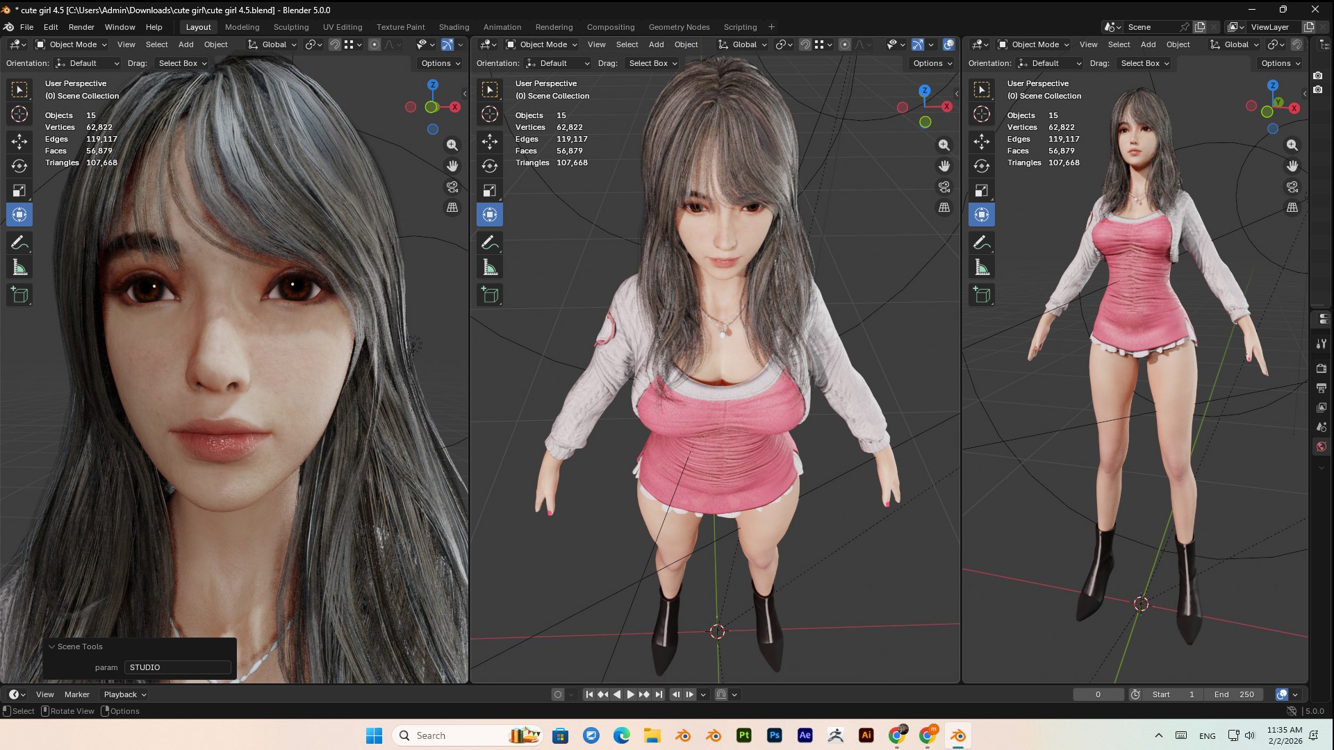 Cute girl PBR 8k lowpoly 3D model https://p.turbosquid.com/ts-thumb/uy/gHpdsR/3Y/bandicam20260202113521131/png/1770007142/1920x1080/fit_q87/e1af36638427c3a4f71132e1e57b918e8806bcd7/bandicam20260202113521131.jpg