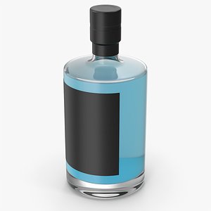 Gin Glass Bottle 3D model