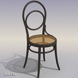 wood chair 3d model