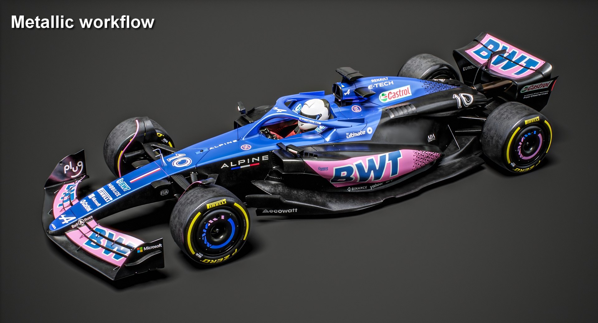 Alpine A523 F1 Team Blue Livery Formula 1 Season 2023 model ...