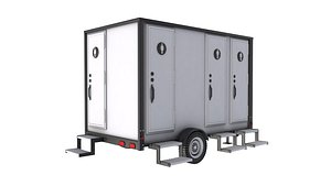 3D Portable Restroom Trailer